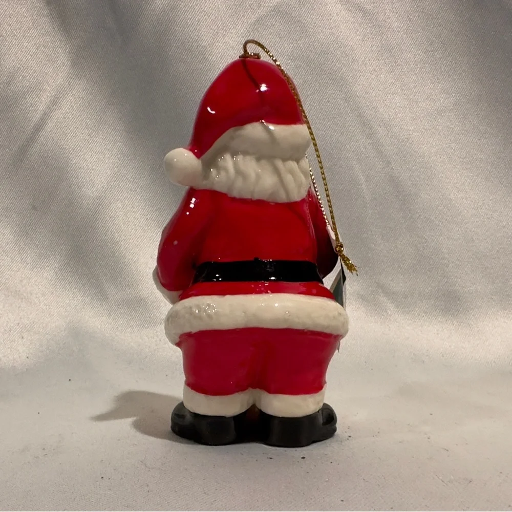 Vintage Kurt Adler Santa Clause Ceramic Christmas Ornament Ceramic